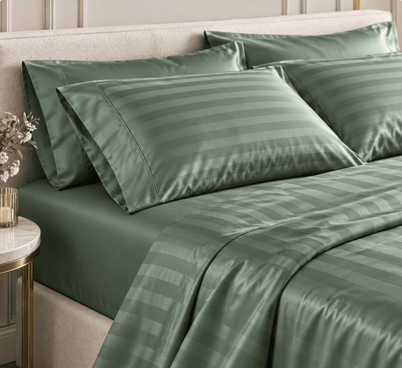 Completo letto Zefiro in 100%raso di cotone